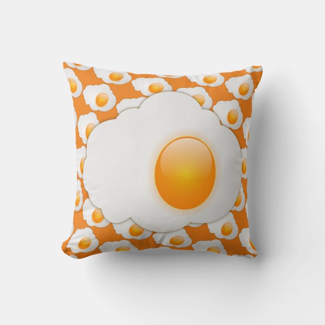 SUNNY SIDE UP EGG DEKORATIV KUDDE (Framsida)