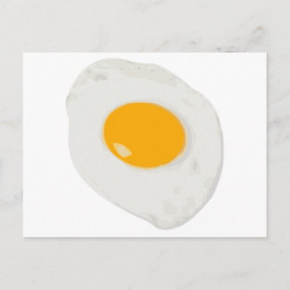 Sunny Side Up Fried Egg Vykort