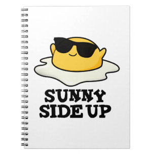 Sunny Side Up-ung Fried Egg Pun Anteckningsbok