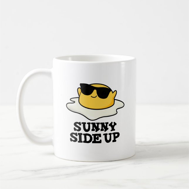 Sunny Side Up-ung Fried Egg Pun Kaffemugg (Vänster)