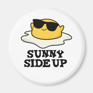 Sunny Side Up-ung Fried Egg Pun Magnet