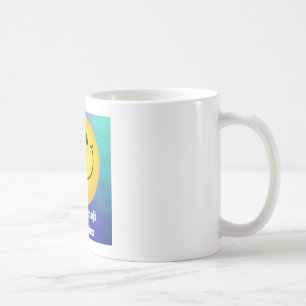 Sunny sips: White Mugg med Cute Gult Emoji ☀️"