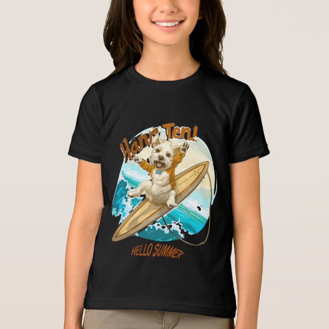 Sunny Skater Valp T Shirt (Framsida)