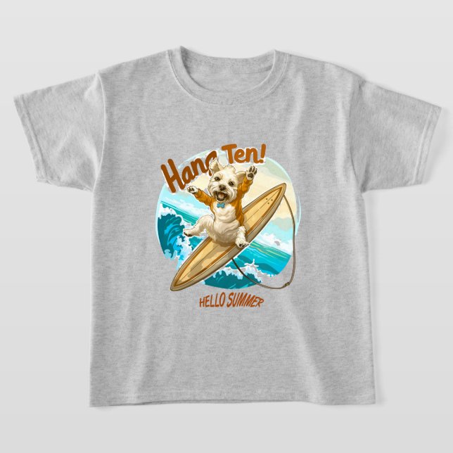 Sunny Skater Valp T Shirt (Laydown)