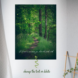 Sunny Skog väg Poster