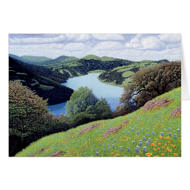 Sunny Slope Hälsningskort (Framsidan Horizontal)