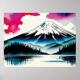 Sunny Slopes: Målad Panorama Poster