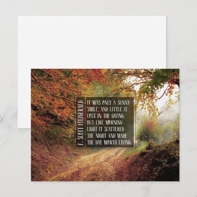 Sunny Smile Vykort (Fram/baksida)