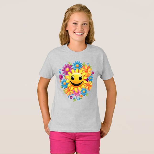 Sunny Smiles T Shirt (Hel framsida)