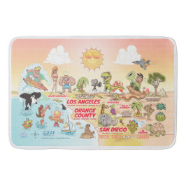 Sunny SoCal Bath Mat Badrumsmatta