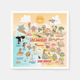 Sunny SoCal Napkins Pappersservett