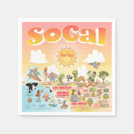 Sunny SoCal Napkins Pappersservett