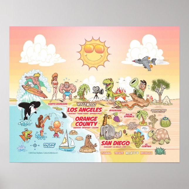Sunny SoCal Poster (Framsidan)