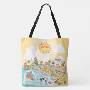 Sunny SoCal Tote Bag Tygkasse