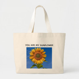 Sunny Solros Tote Bag - Cute & Snyggt Eco-Frie Jumbo Tygkasse