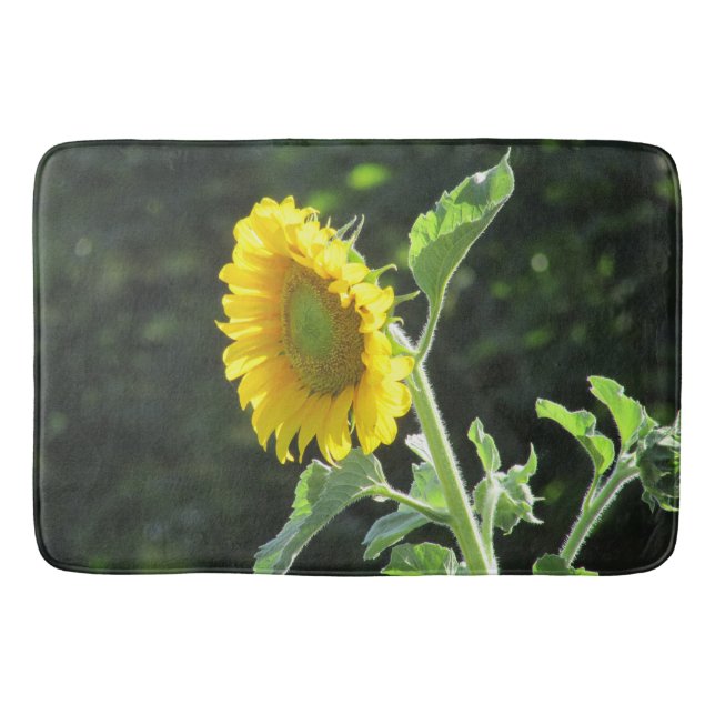 Sunny sommarsolros eller bild badrumsmatta (Framsidan)