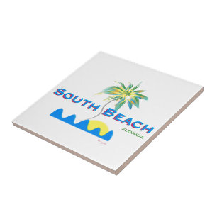 Sunny South Beach, Florida Kakelplatta