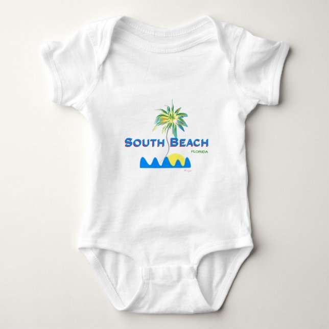 Sunny South Beach, Florida Tee (Framsida)