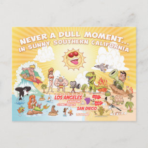 Sunny Southern California Postcard Vykort