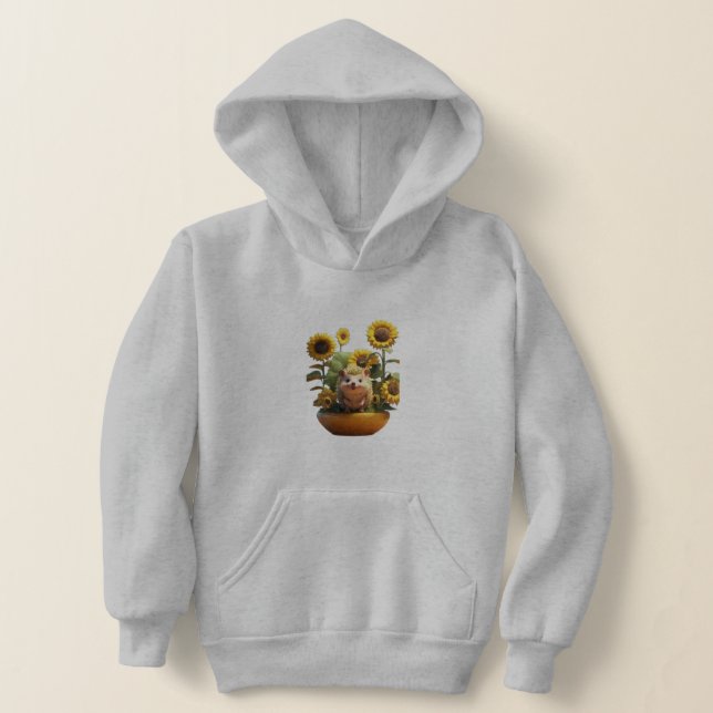 Sunny Spike: Hedgehog in Bloom Tee (Laydown)