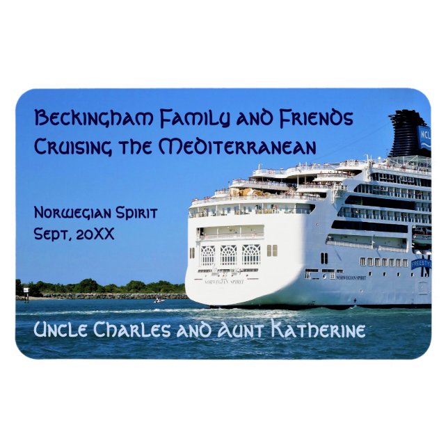 Sunny Spirit Stern Anpassningsbar Stateroom Door M Magnet (Horisontell)