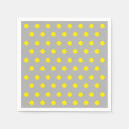 Sunny Splatter Polka Dot Pattern Pappersservett