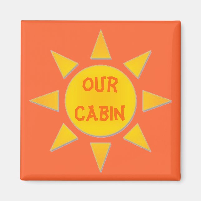 Sunny Stateroom Door Marker Magnet (Framsidan)