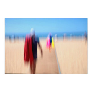 Sunny Summer Beach colourful Ocean Sun Summer Sea  Fototryck