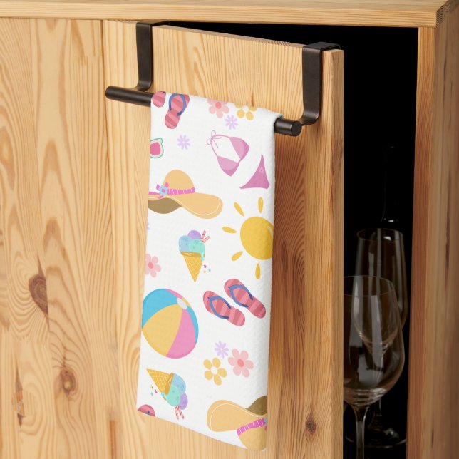 Sunny Summer Kökshandduk (Thirds Fold)