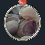 Sunny Summer Seashells, Sea Snäcka Beach Ocean Julgransprydnad Metall<br><div class="desc">Sunny Summer Seashells,  Sea Snäcka Beach Ocean</div>