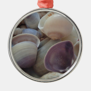 Sunny Summer Seashells, Sea Snäcka Beach Ocean Julgransprydnad Metall
