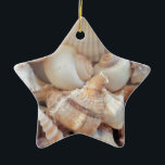 Sunny Summer Seashells, Snäckor Beach Kärlek Julgransprydnad Keramik<br><div class="desc">Sunny Summer Seashells,  Snäckor Beach Kärlek</div>
