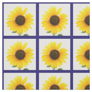 Sunny Sunblommor Fabric Tyg