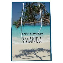 Sunny Tropical Beach Ocean Paradise Birthday