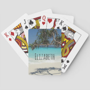 Sunny Tropical Beach Ocean Paradise Casinokort