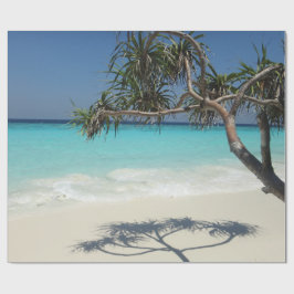 Sunny Tropical Beach Ocean Paradise Presentpapper