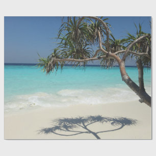 Sunny Tropical Beach Ocean Paradise Presentpapper