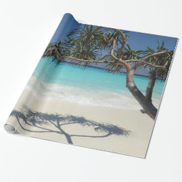 Sunny Tropical Beach Ocean Paradise Presentpapper