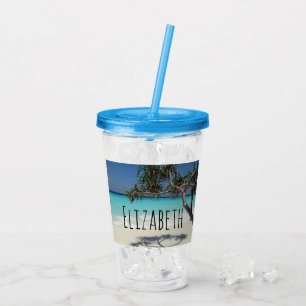 Sunny Tropical Beach Ocean Paradise Take Away Mugg