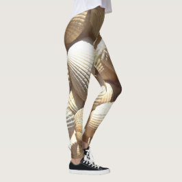 Sunny Tropical Exotic Snäckas Photography Summer Leggings