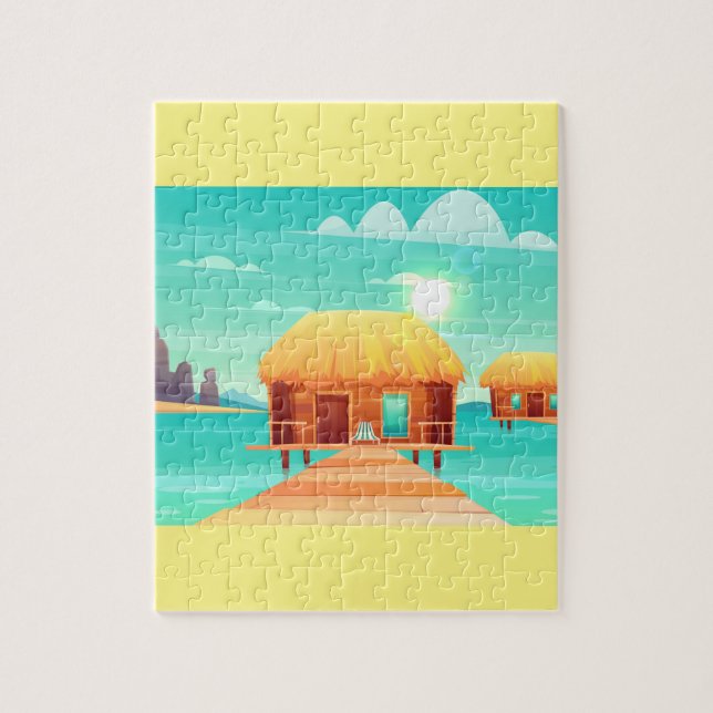 Sunny Tropical Seacoast Pussel (Vertikal)