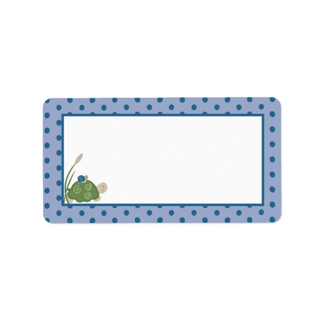 Sunny Turtle-adressetikett Adressetikett (Framsidan)