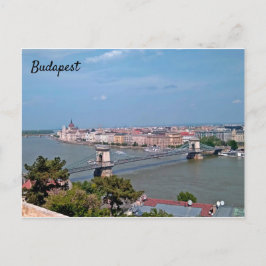 Sunny, vacker panoramavykort från Budapest Vykort
