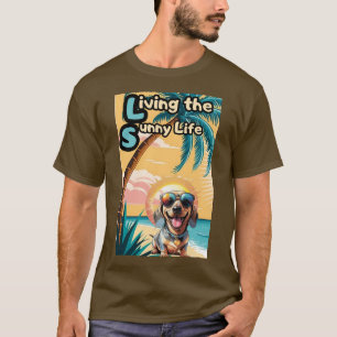 Sunny Vibes: Hund av Coola i solglasögon T Shirt