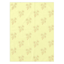 Sunny Vintage Pastel Yellow Floral Pattern Spring 
