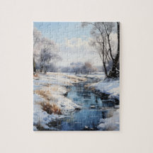 Sunny vinterdagen i Land-pusslet