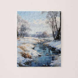 Sunny vinterdagen i Land-pusslet Pussel