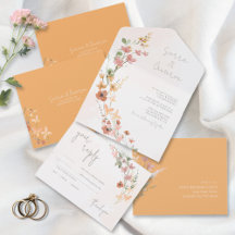 Sunny Wildbloms Bröllop Peach ID1023