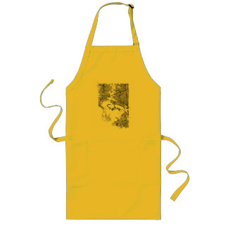 Sunny Yellow Sydney Map Kitchen Apron Långt Förkläde