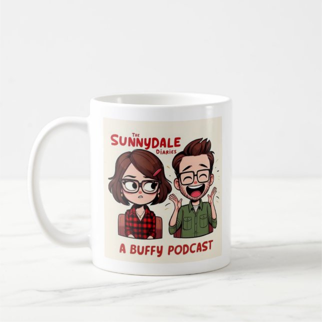 Sunnydale Diaries Podcast Logo Mug Kaffemugg (Vänster)